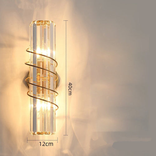 Applique murale design doré en cristal luxury - vue 6 sur 6
