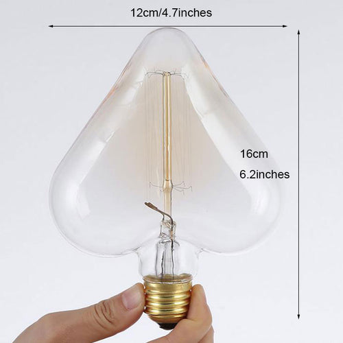 Ampoule coeur à incandescence filament vintage 40W Edison - vue 4 sur 3