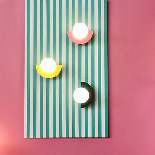 Applique murale LED demi-cercle nordic Macaron - vue 3 sur 10