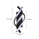 Applique murale design LED en spirale d'aluminium Psalm
