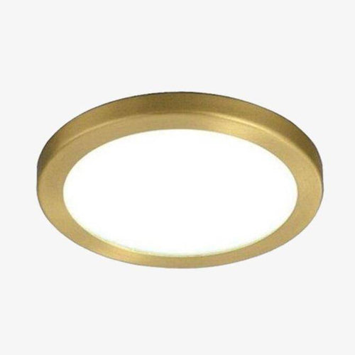 Spot encastré LED rond avec bordure dorée - vue 2 sur 5
