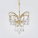 Lustre design LED avec branches dorées et verre crystal Luxury
