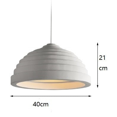 Suspension moderne avec abat-jour au design arrondie Jorja - vue 8 sur 7