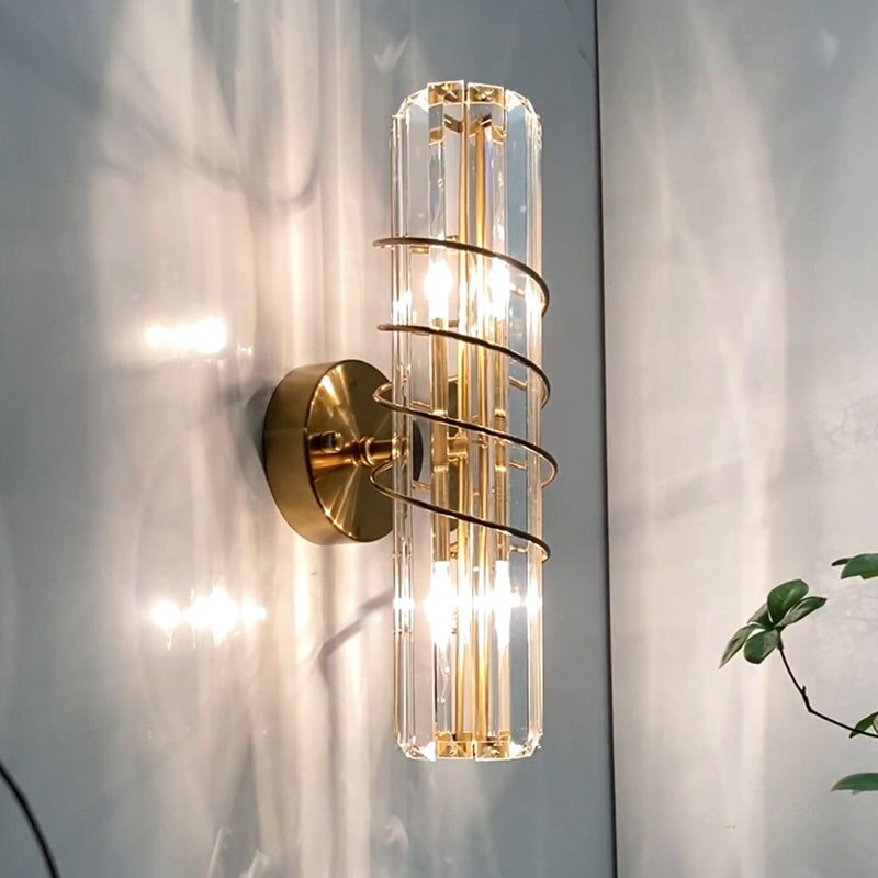 Applique murale design doré en cristal luxury - vue 4 sur 6