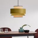 Suspension moderne avec abat-jour multiple en tissus Bria