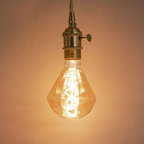 Ampoule diamant à incandescence filament spiral vintage 4W à LED Edison - vue 3 sur 4