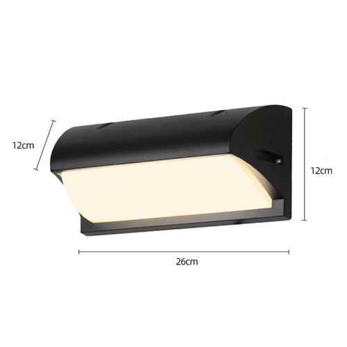 Applique murale extérieur LED en métal noir Hallen - vue 7 sur 7