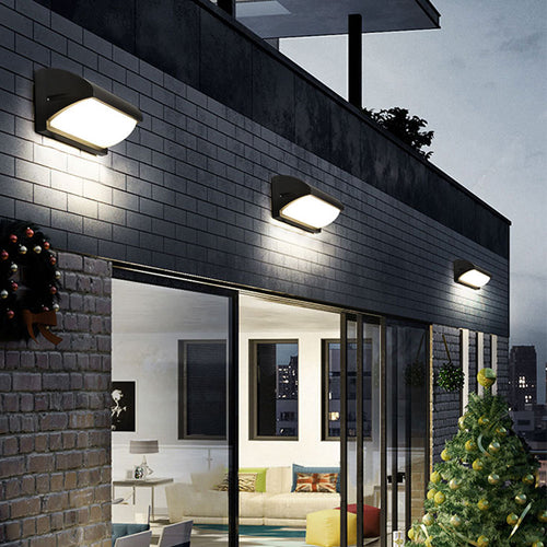 Applique murale extérieur LED en métal noir Hallen - vue 5 sur 7