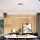 Lustre design LED avec anneau suspendu Nefta