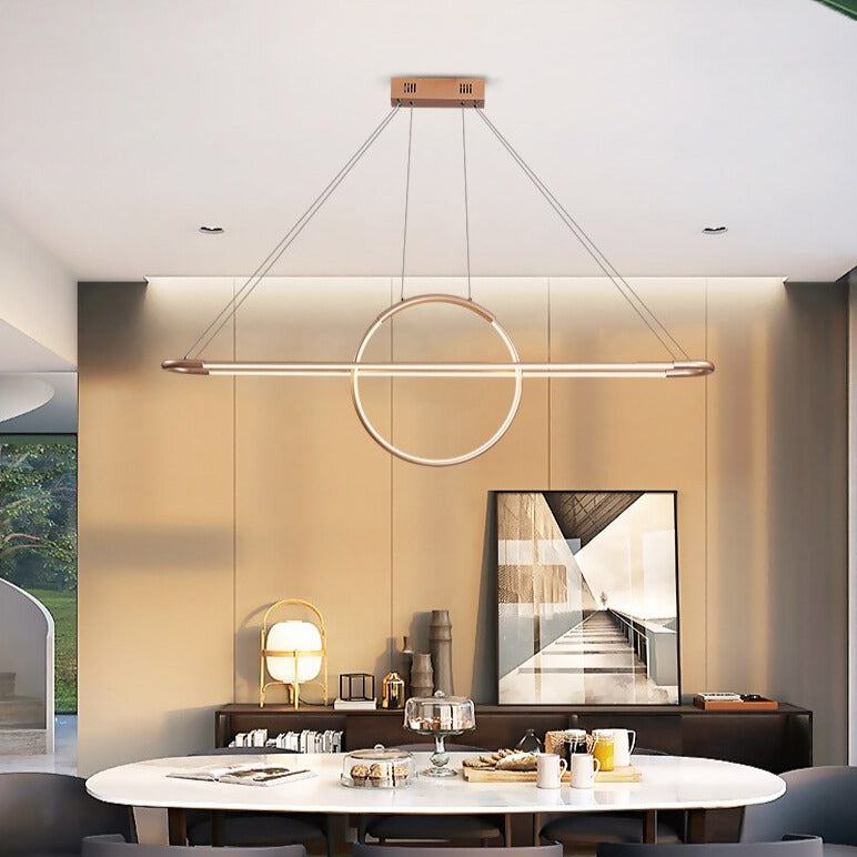 Lustre design LED avec anneau suspendu Nefta - vue 4 sur 6