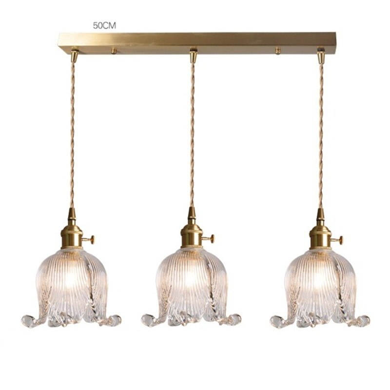 Suspension vintage LED avec abat-jour en verre Finnian - vue 6 sur 31