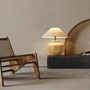 Lampe de chevet en céramique abat-jour en tissus Japan