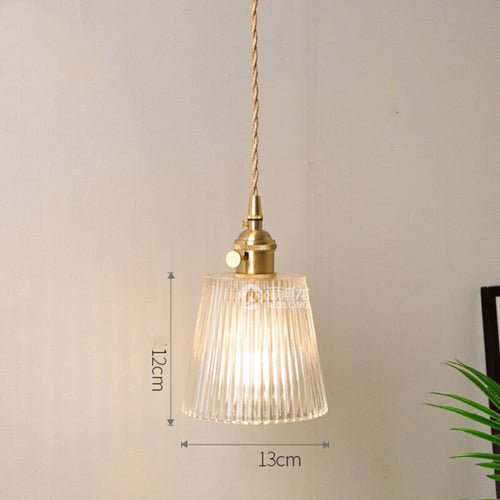 Suspension vintage LED avec abat-jour en verre Finnian - vue 18 sur 31