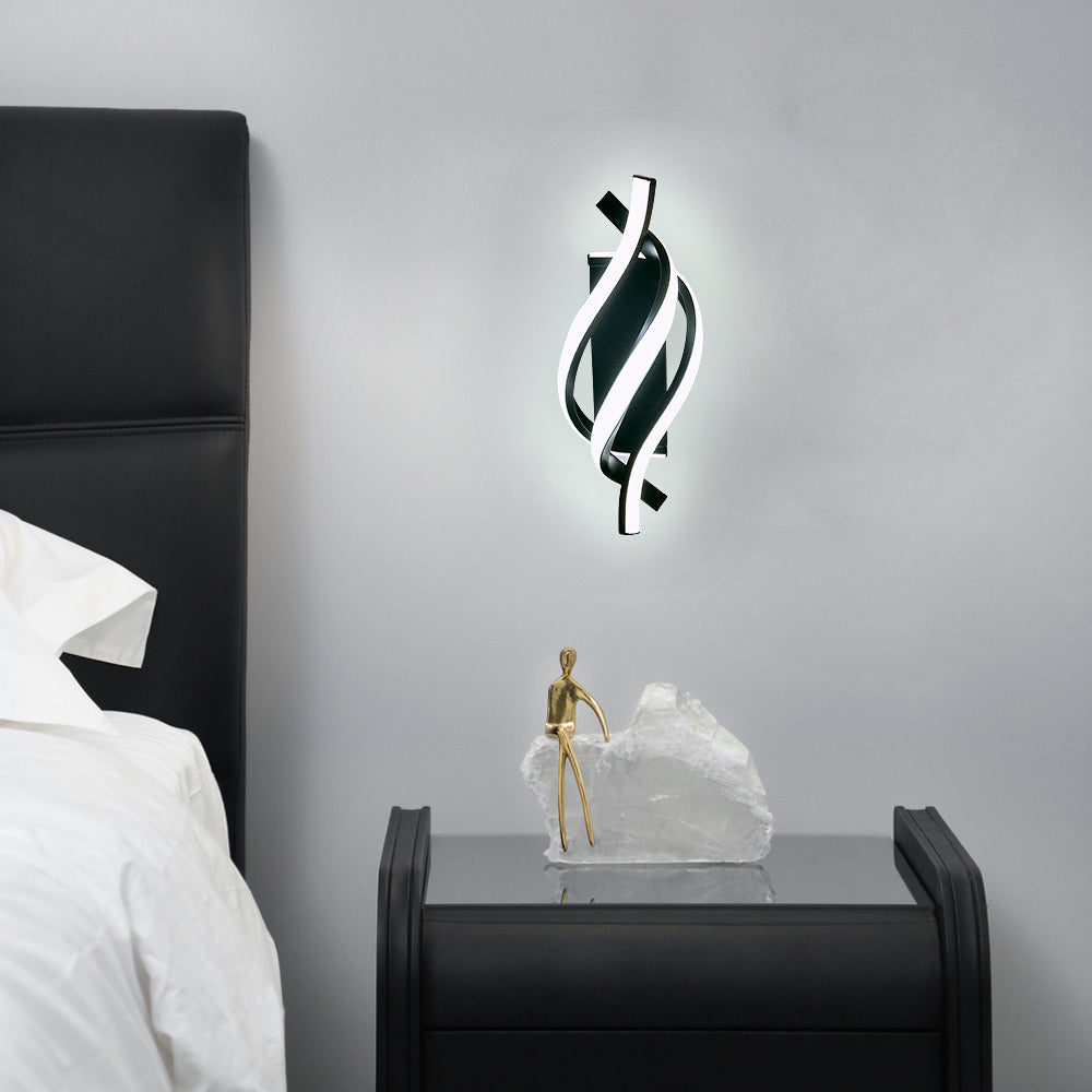 Applique murale design LED en spirale d'aluminium Psalm - vue 7 sur 11