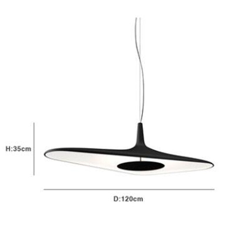 Suspension design et minimaliste avec forme asymétrique Poe