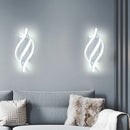 Applique murale design LED en spirale d'aluminium Psalm