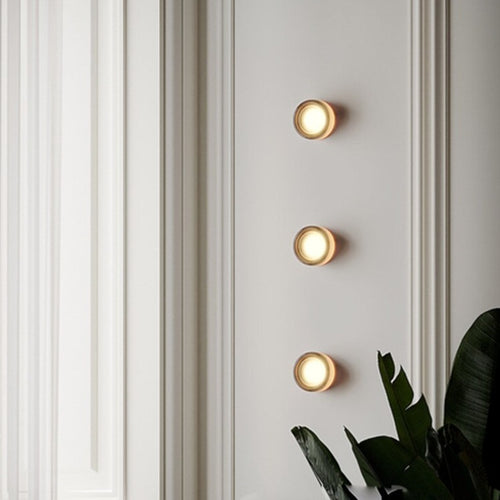 Applique murale design LED ronde en verre Indoor - vue 5 sur 10