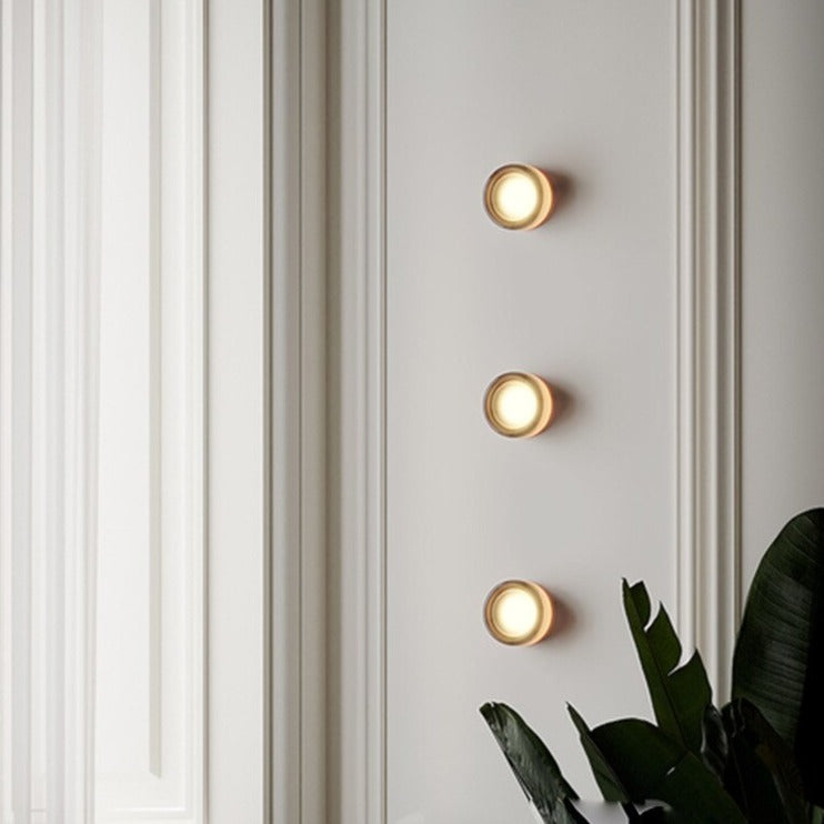 Applique murale design LED ronde en verre Indoor - vue 4 sur 10
