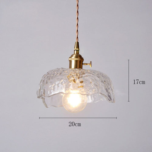 Suspension vintage LED avec abat-jour en verre Finnian - vue 11 sur 31
