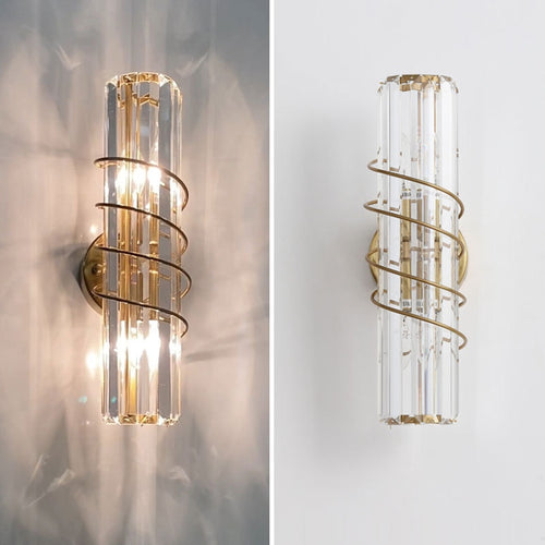 Applique murale design doré en cristal luxury - vue 3 sur 6
