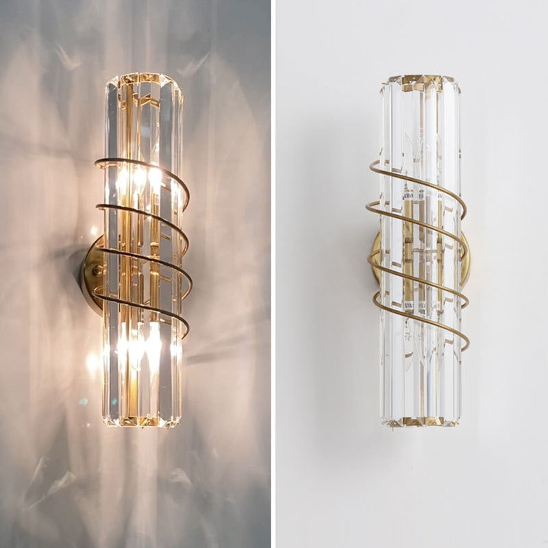 Applique murale design doré en cristal luxury - vue 3 sur 6