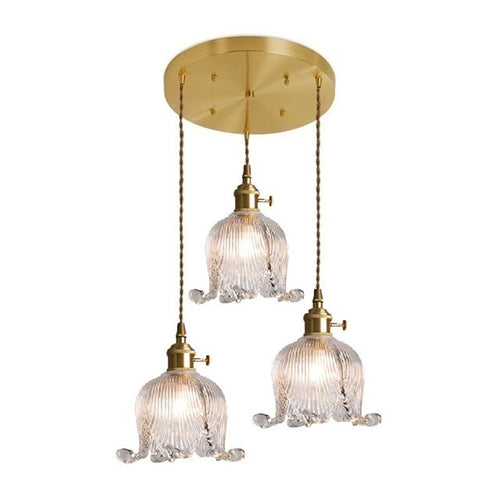 Suspension vintage LED avec abat-jour en verre Finnian - vue 8 sur 31