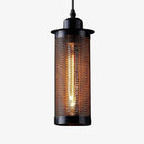 Suspension vintage et industrielle avec grillage