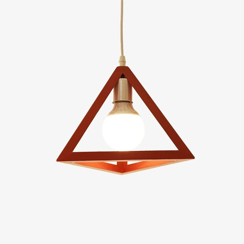Suspension design en triangle de différentes couleurs - vue 9 sur 10