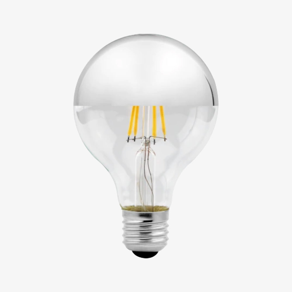 Ampoule E27 à LED G80 4W retro argenté