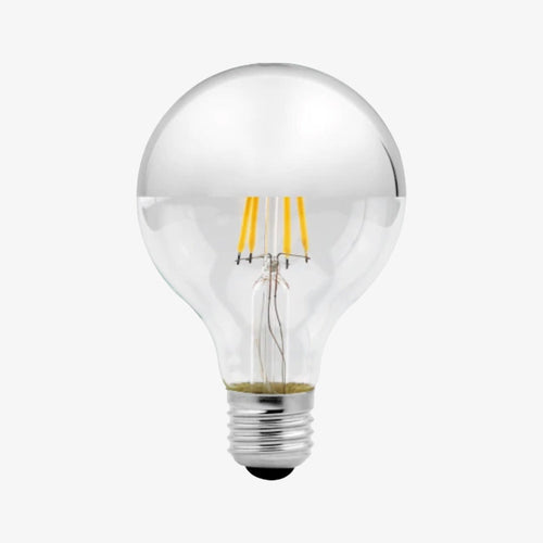 Ampoule E27 à LED G45 4W retro argenté - vue 2 sur 2