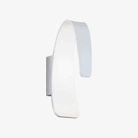 Applique design LED moderne arrondie blanche