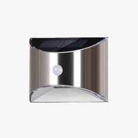 Applique extérieur solaire à LED chromée arrondie (lot de 2)