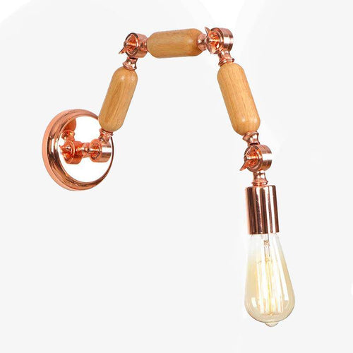 Applique murale design bras articulé rose gold Aisle - vue 2 sur 12