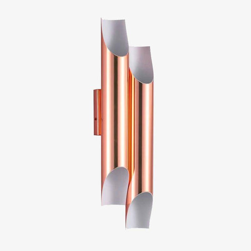 Applique murale design LED cylindre ouvert rose gold - vue 2 sur 8