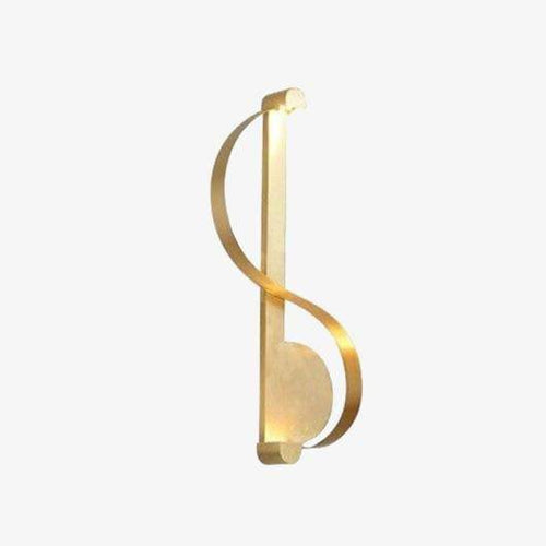 Applique murale design LED dorée style Moma - vue 2 sur 6