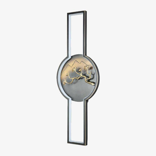 Applique murale LED avec cercle design style japonais - vue 2 sur 5
