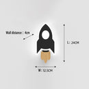 Applique murale LED avec vaisseau spatial pour enfant Bowie
