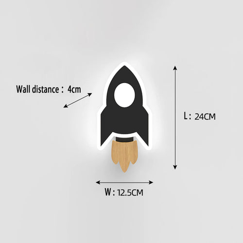 Applique murale LED avec vaisseau spatial pour enfant Bowie - vue 8 sur 7