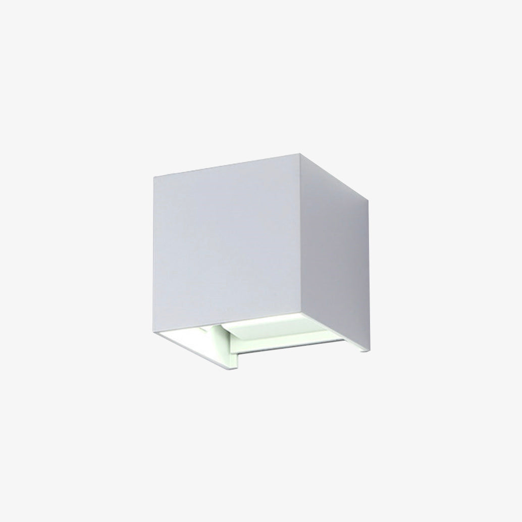 Applique murale LED design en cube (noir, blanc ou gris) - vue 5 sur 6