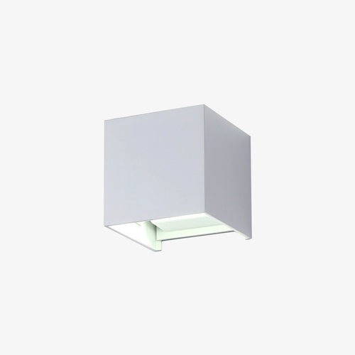 Applique murale LED design en cube (noir, blanc ou gris) - vue 6 sur 6
