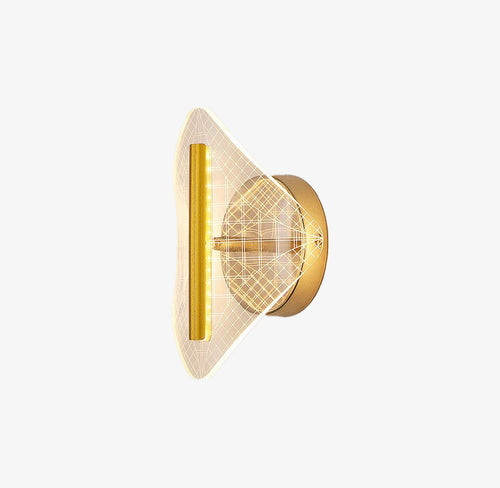 Applique murale LED moderne transparent et doré Jilor - vue 2 sur 10