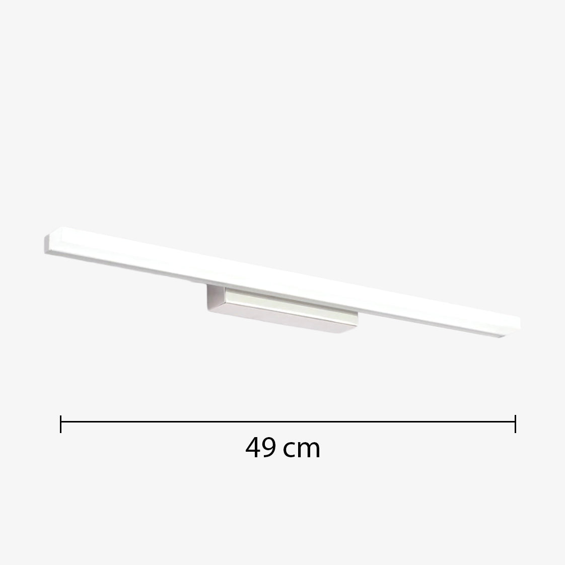 Applique murale moderne LED rectangulaire pour miroir Greicy - vue 5 sur 5