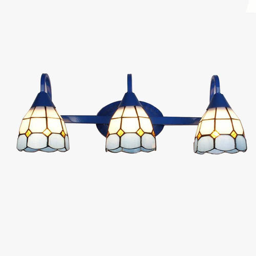 Applique murale rustique LED bleu style Méditerranéen - vue 2 sur 7