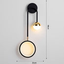 Applique murale design géométrique avec boule suspendue Oryna