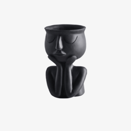 Vase statue en résine colorée Creative - vue 2 sur 7