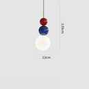 Suspension moderne en métal et boules colorés Ginna