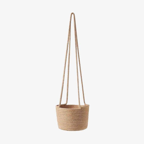 Cache-pots suspendu en osier style scandinave - vue 2 sur 7