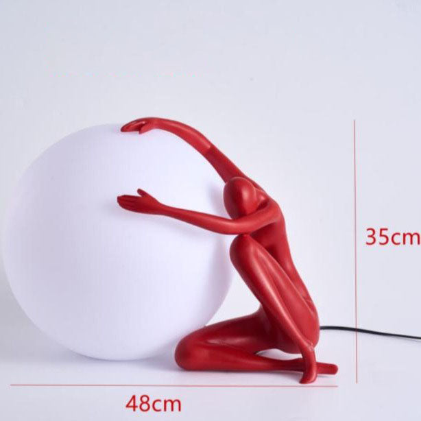 Lampe à poser LED style art déco avec silhouette Bloomie - vue 7 sur 8