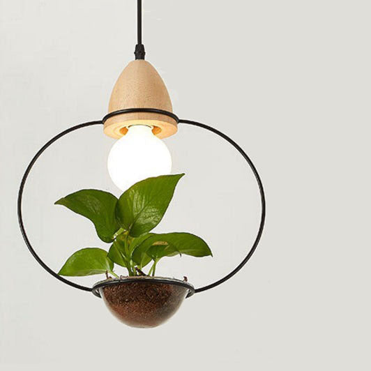 Suspension LED art déco avec des plantes Mira - vue 8 sur 10