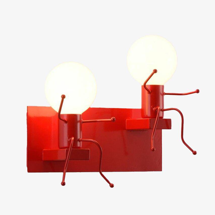 Applique design en forme de bonhomme 3D (plusieurs couleurs) - vue 2 sur 9